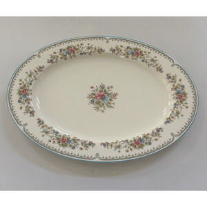 RARE Mikasa‎ Flower Mist Bone China Oval Serving Platter 15” x 10.75” Japan Made